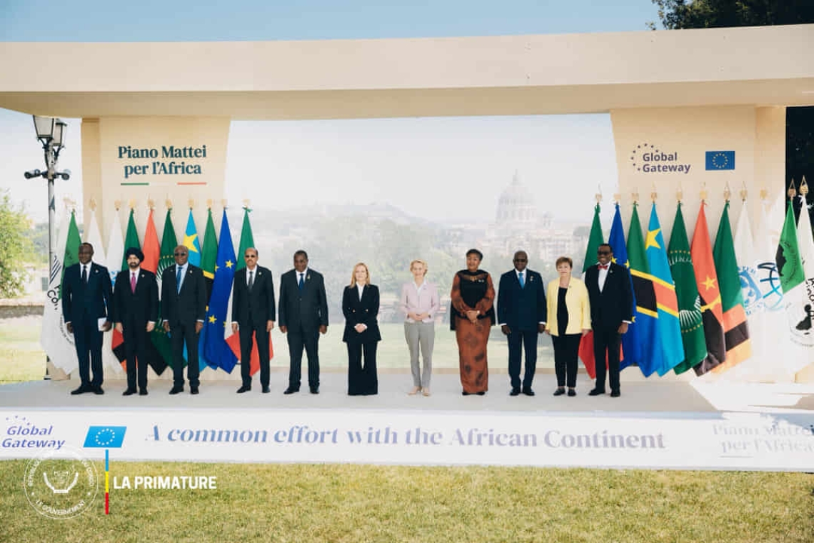 La première ministre Judith Suminwa participe au sommet de Rome sur le plan Mattei et Global Gateway