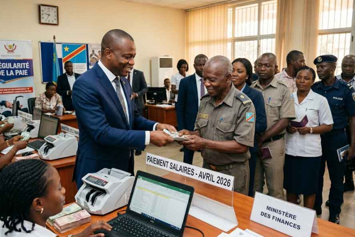 RDC : Le Ministère des Finances annonce le retour à la régularité de la paie dès ce mois d'avril