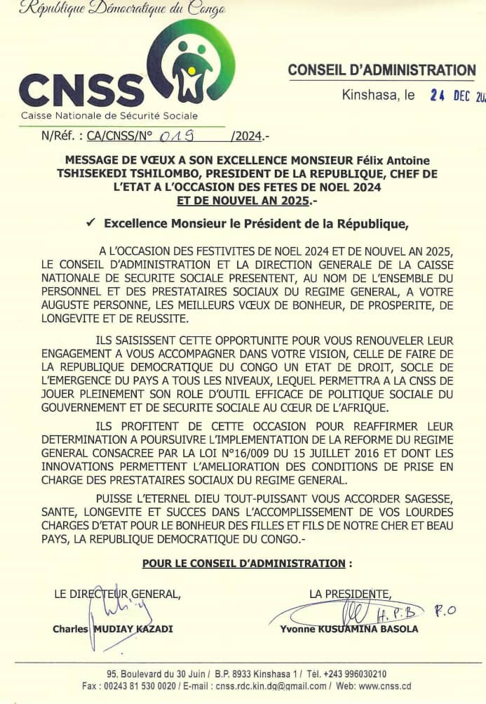 voeux cnss